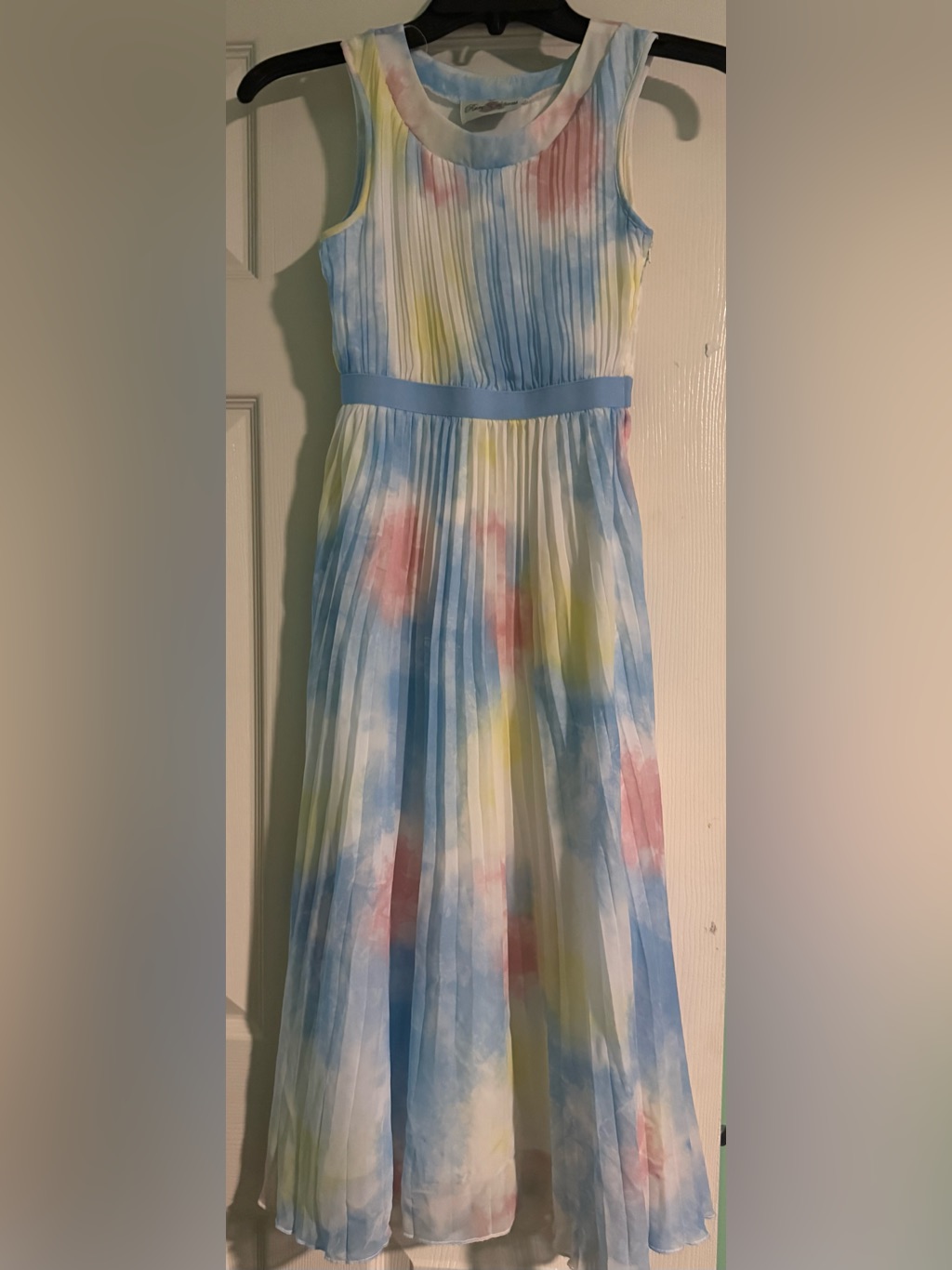 Rare Editions Lined Tie Dye Girls Size 7 Maxi Dress Like New , Worn Once